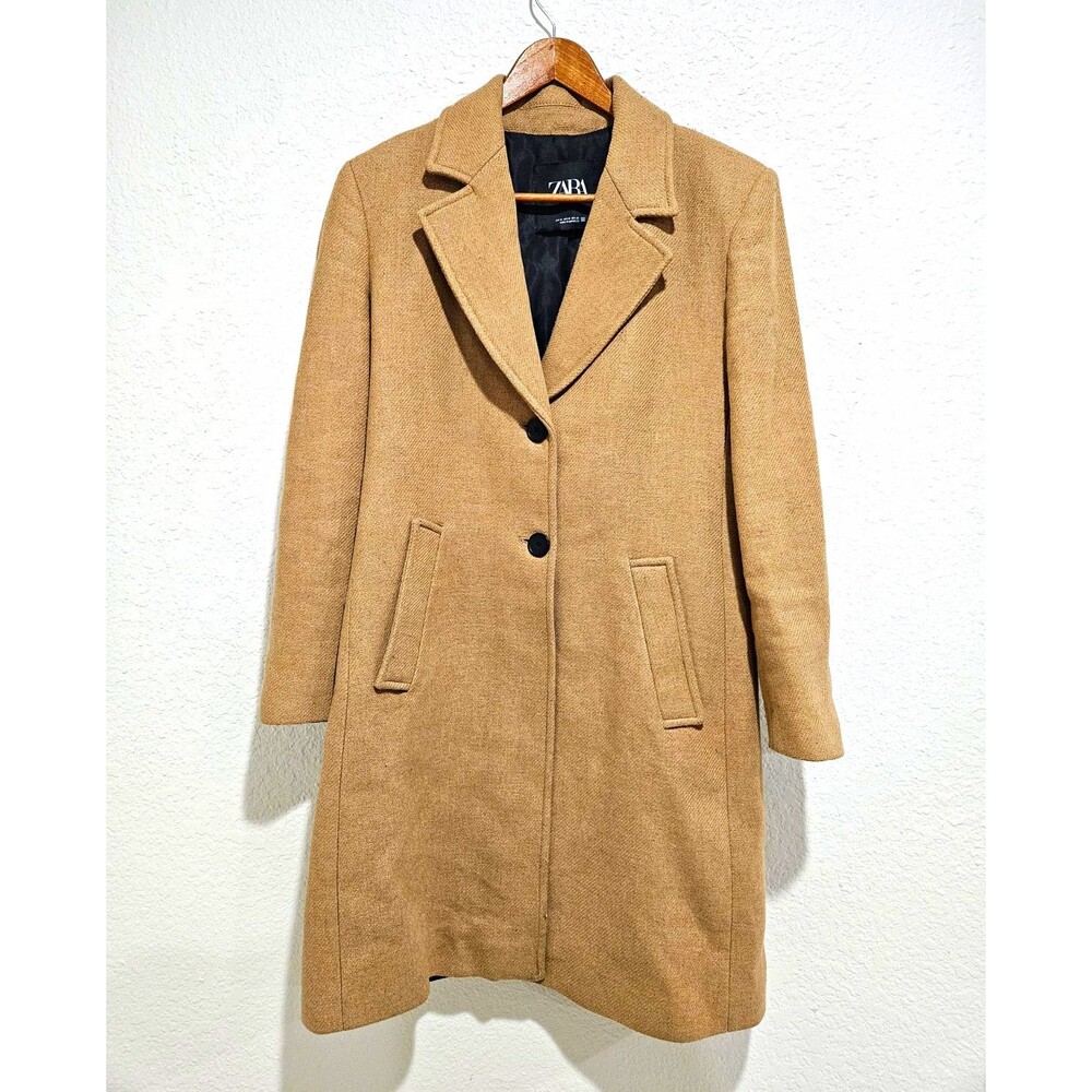 Zara Limited Edition Wool Coat Oversized ZW coat Medium Straight Cut